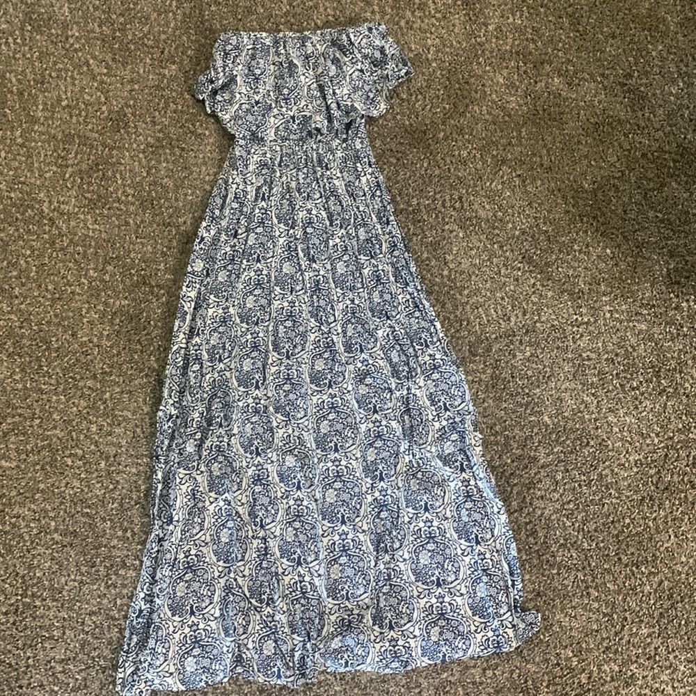 Strapless maxi dress